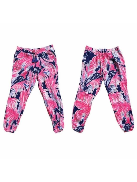Lilly Pulitzer Pants - LILLY PULITZER True Blue Paradise Point Piper Pull On Pants Size Small